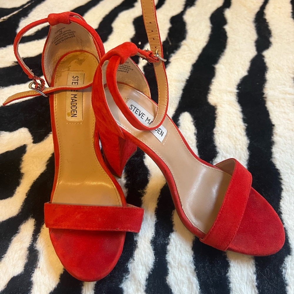 Red Steve Madden Heels